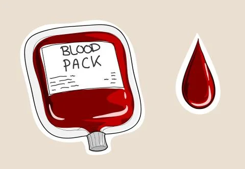 Blood Pack Stock Illustration