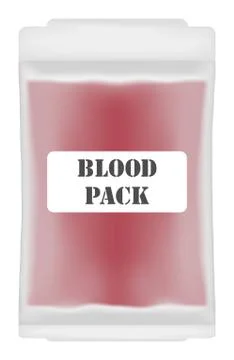 A blood pack Stock Illustration
