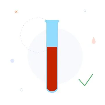 Blood ph level Illustrazione stock