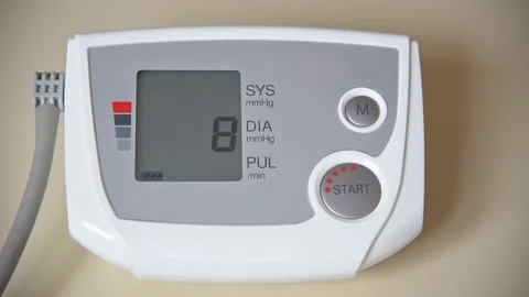 Blood pressure and pulse checking Stock Footage 75260989