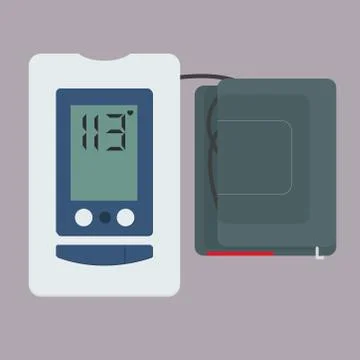 Blood pressure device Stock Illustration