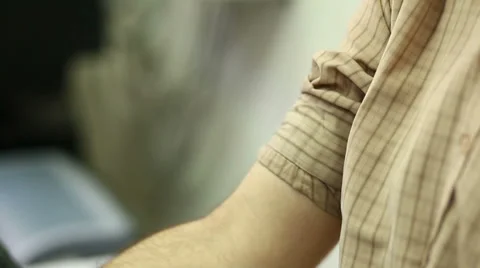 Blood pressure exam Stock Footage 36635195