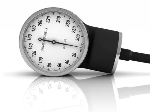 Blood pressure measuring device Stock Illustration