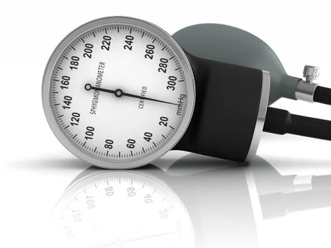 Blood pressure measuring device Stock Illustration