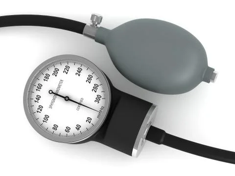 Blood pressure measuring device Stock Illustration