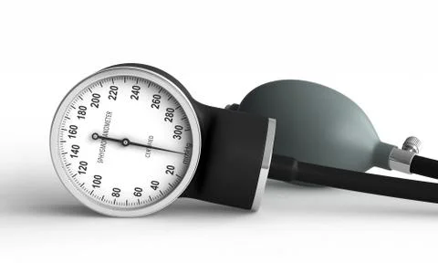 Blood pressure measuring device Stock Illustration