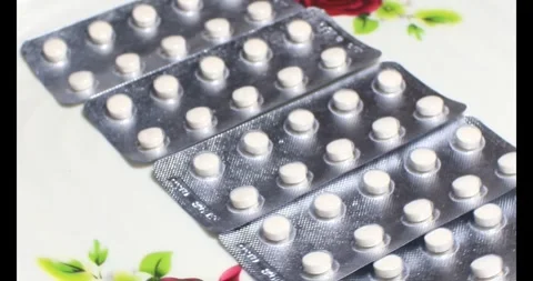 Blood pressure medication Stock Footage 295919285