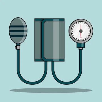 Blood Pressure Meter Stock Illustration