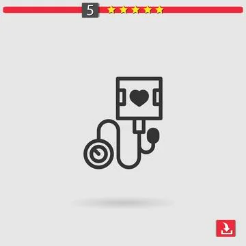 Blood pressure vector icon Stock Illustration