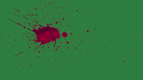 Blood Professional On Chroma Key For Compositing Vidéo 338018165