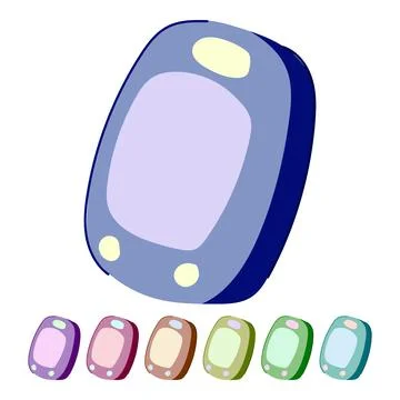 Blood pulse oximeter vector cartoon graphic Stock Illustration