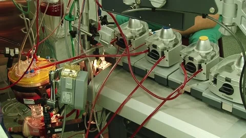 Blood purification system Stock Footage 130377283