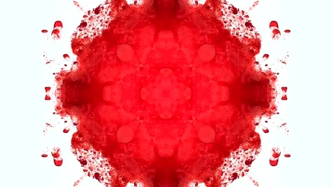 Blood-red abstract spreading background. A kaleidoscope Stock Footage 317796589