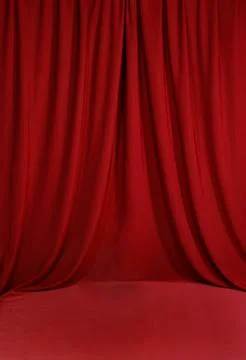 Blood red draped backdrop background Stock Illustration
