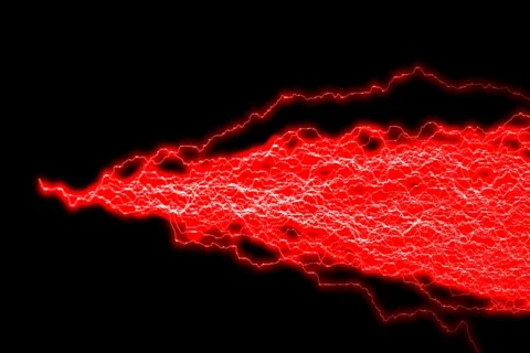 Blood Red Lightning Stream Stock Footage 65336