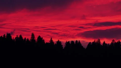 Blood Red Sunset 스톡 동영상 42853778