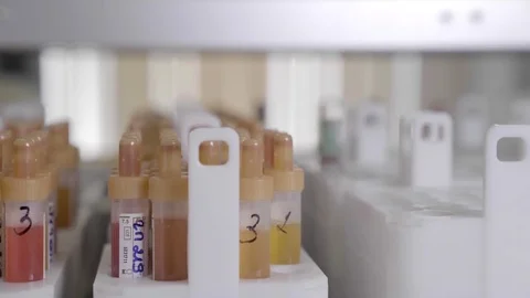 Blood research medicine sorting Stock Footage 70332959