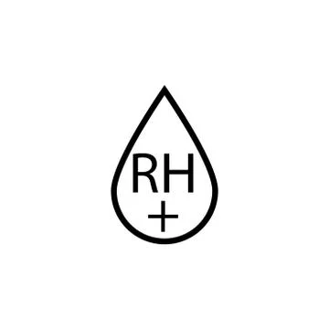 Blood RH plus vector icon Stock Illustration