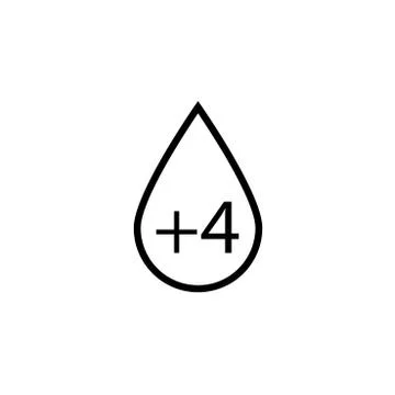 Blood RH plus vector icon Illustrazione stock