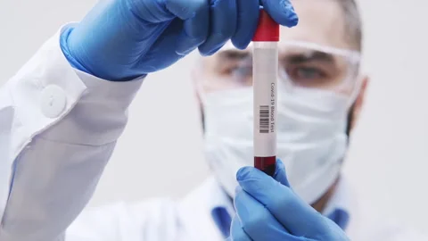 Blood Sample Analysis Stock Footage 325154035