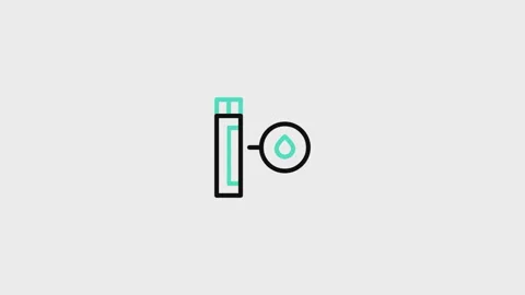 Blood Sample Animated Icon Stock Footage 320226308