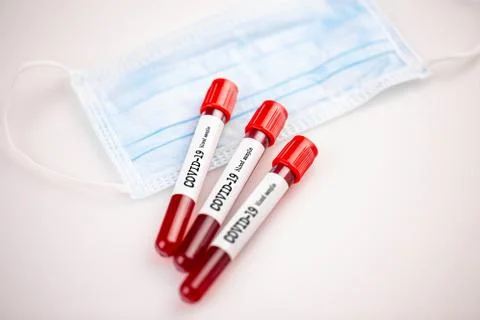 Blood sample for coronavirus Stock Photos