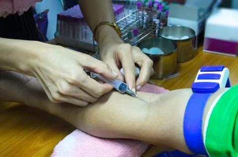 Blood sample Stock Photos