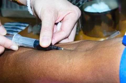 Blood sample Stock Photos