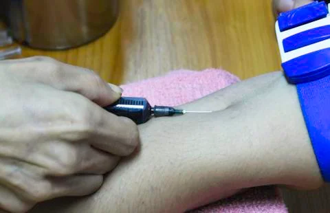 Blood sample Stock Photos