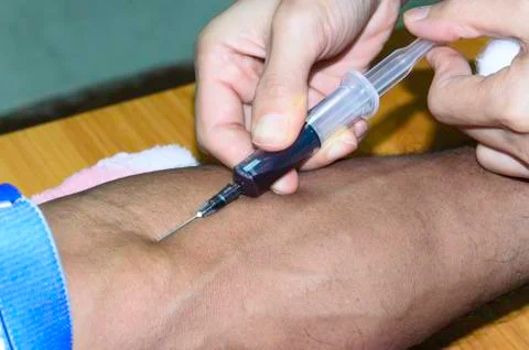 Blood sample Stock Photos