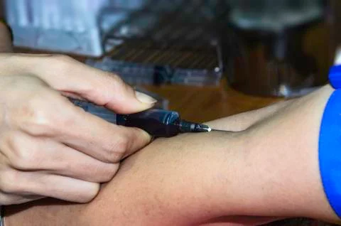 Blood sample Stock Photos