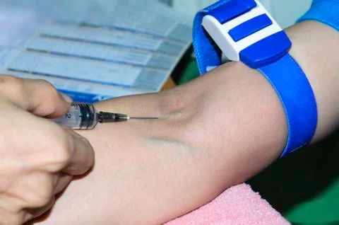 Blood sample Stock Photos