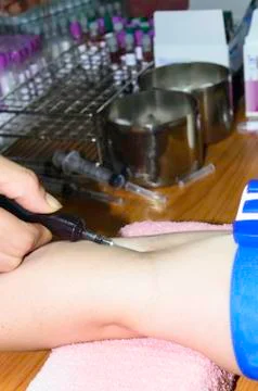 Blood sample Stock Photos