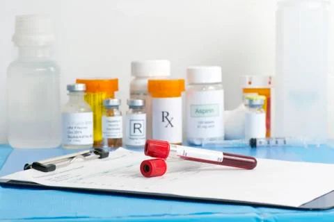 Blood sample Stock Photos