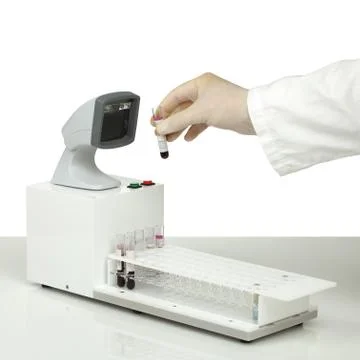Blood Sample Scanner Stock Photos