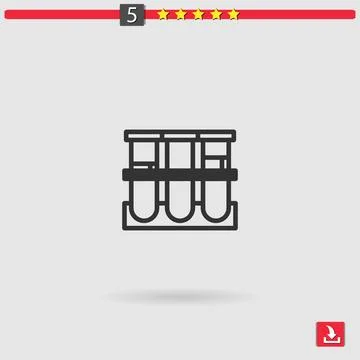 Blood sample vector icon Illustrazione stock