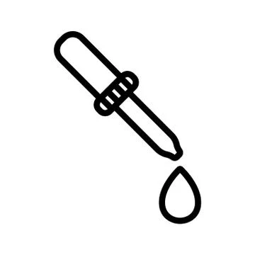 Blood sampling dropper icon vector イラスト素材