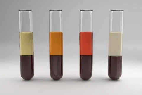 Blood serum common types Stock Illustration