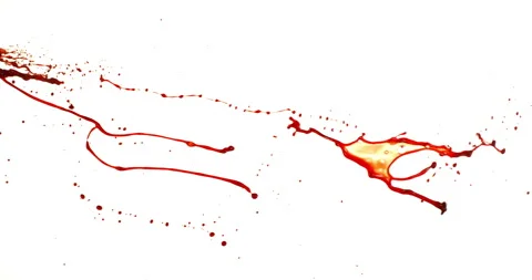 Blood Side Splashes in Super Slow Motion. Vídeos de archivo 334003622