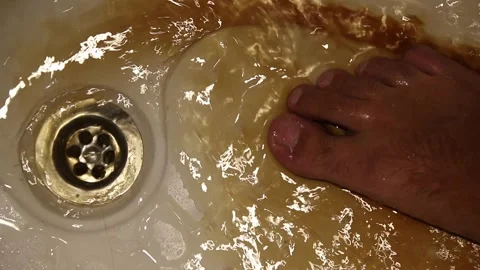 Blood In Sink Washed Down Stock Footage 292844989