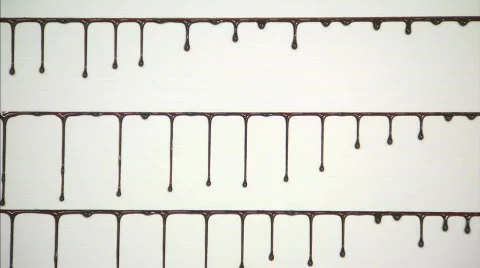 Blood slowly dripping down 2 Stock Footage