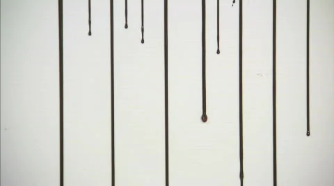 Blood slowly dripping down Video stock 630580