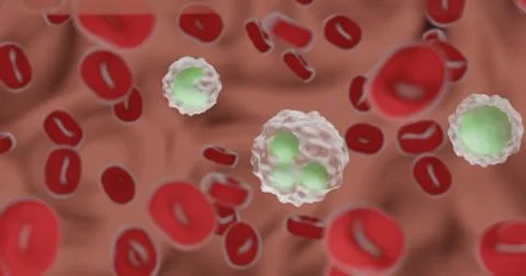 Blood smear Illustrazione stock