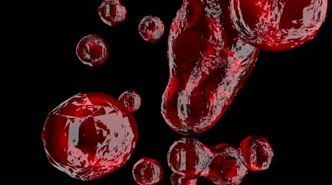 Blood sphere increase moving Stock Footage 60207640