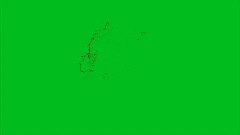 Blood splash  on green screen background Stock Footage 126658511