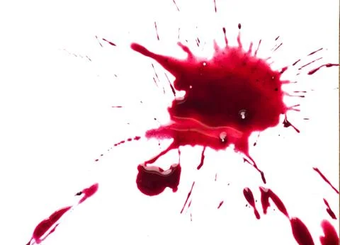 Blood splash isolated Stock Photos