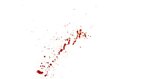 Blood Splash in Super Slow Motion. Isolated on White Background. Stock Footage 328111162