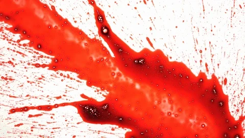 Blood splash on white background, multi shot Stock Footage 119954067