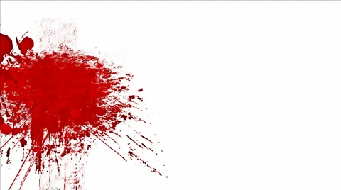 Blood splashes Stock Footage 1100413
