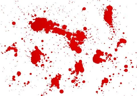 Blood Splashes hand Made Tracing From Sketch, Vector Illustration Illustrazione stock